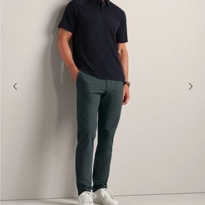 Rhone Commuter Pants Wrinkle Resistant Gray/Green Stretch Straight Leg Sz 38x32